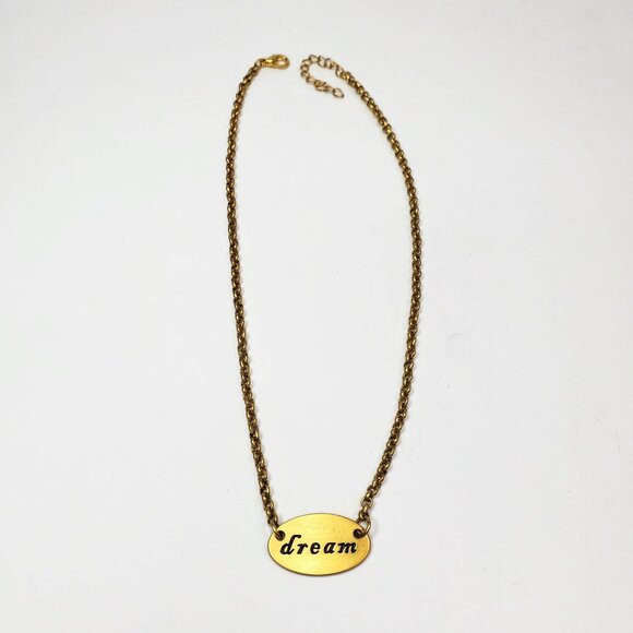 Cynthia Garrett Dream Matte Gold Tone Chain Necklace Made In India 18" - Picture 1 of 5